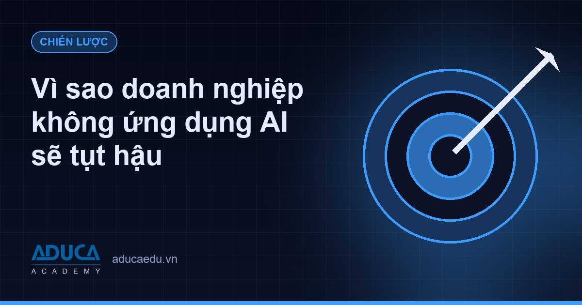 Vì sao doanh nghiệp không ứng dụng AI sẽ tụt hậu