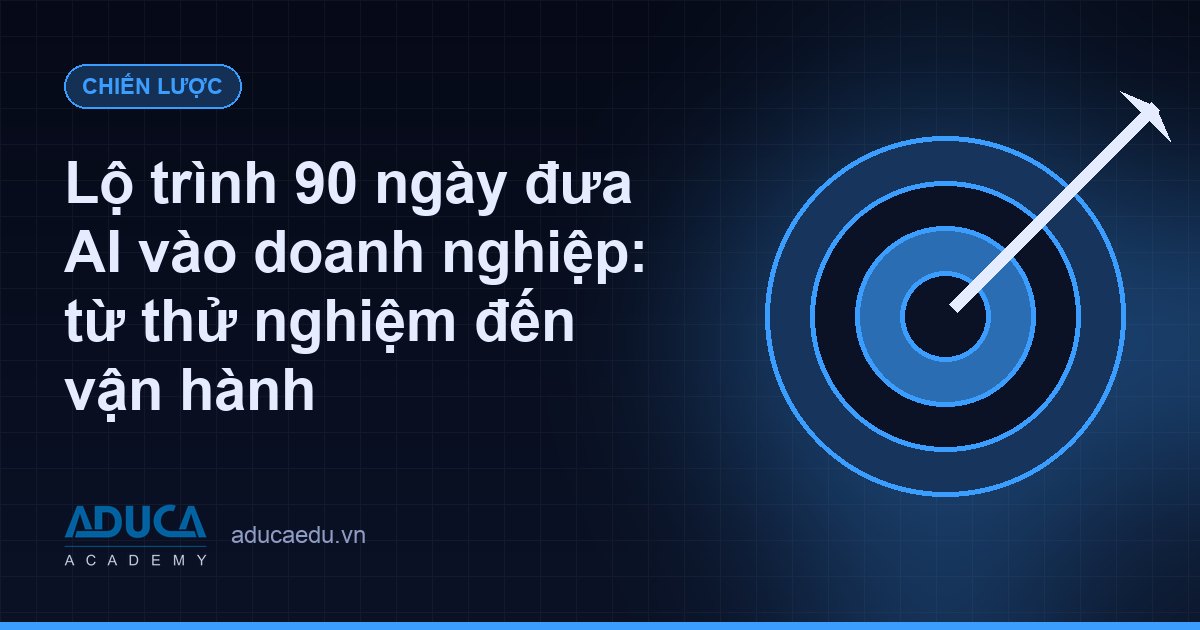 Lộ trình 90 ngày đưa AI vào doanh nghiệp: từ thử nghiệm đến vận hành
