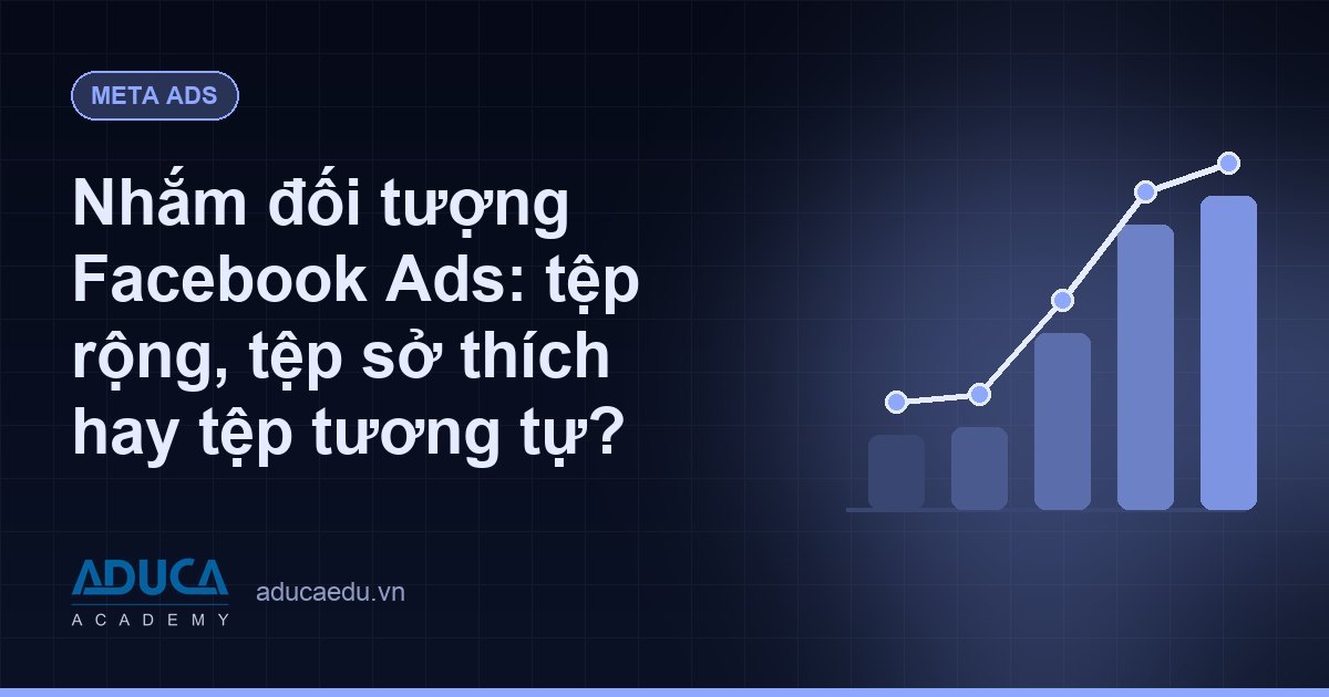 Nhắm đối tượng Facebook Ads: tệp rộng, tệp sở thích hay tệp tương tự?